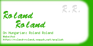 roland roland business card